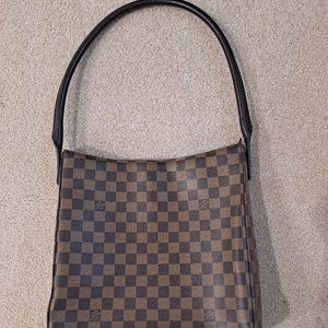 Looping Large Checkered Sized Handbag